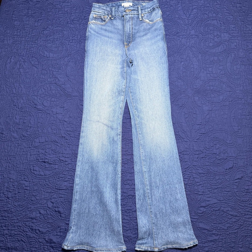 Good American Good Classic Bootcut Jeans High Rise Blue Size 00/24